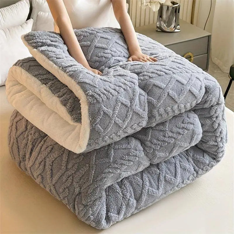 Ultra-Soft Taffeta Throw Blanket - Thick, Warm & Cozy for Winter | Machine Washable, Durable Polyester | Perfect for Bedroom & Guest Room SS69