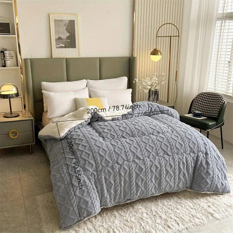 Ultra-Soft Taffeta Throw Blanket - Thick, Warm & Cozy for Winter | Machine Washable, Durable Polyester | Perfect for Bedroom & Guest Room SS69