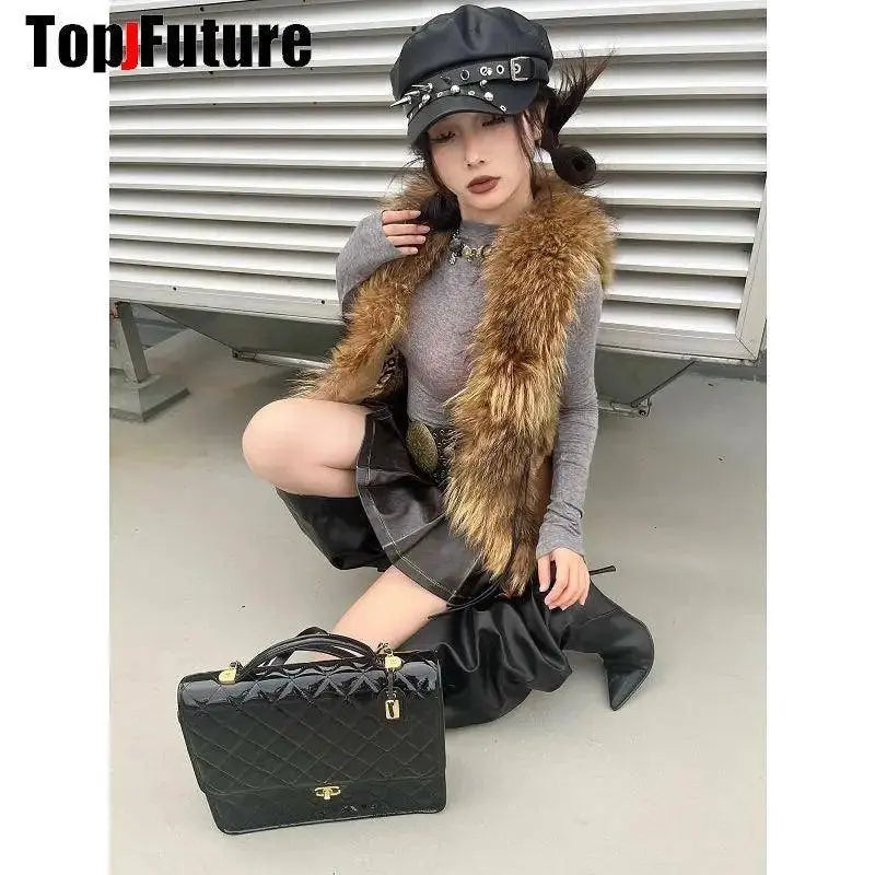 Unisex style Harajuku Gothic Lolita Hat Women Men Punk Biker Style beret subculture metal Cap Streetwear Rivet spike Arm Cap - SS69