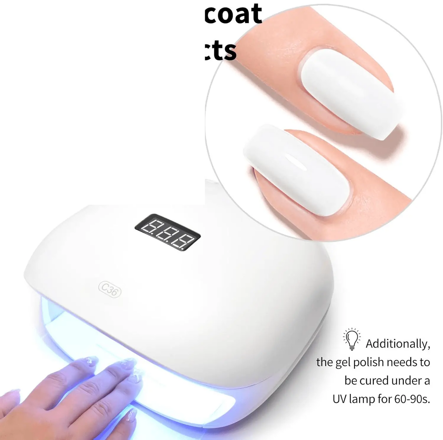 VENALISA Semi-Permanent White Nail Polish: Eco-Friendly, and Easy to Apply - SS69