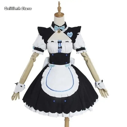 Vanilla Cosplay Costume In Stock Maid Dress Maid Outfit NEKOPARA Chocola Vanilla OVA Maid Game Uniform Cat Neko Girl Women - SS69