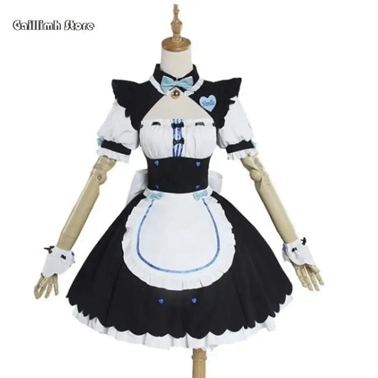 Vanilla Cosplay Costume In Stock Maid Dress Maid Outfit NEKOPARA Chocola Vanilla OVA Maid Game Uniform Cat Neko Girl Women - SS69