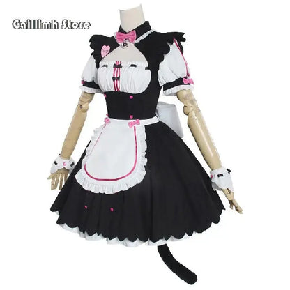 Vanilla Cosplay Costume In Stock Maid Dress Maid Outfit NEKOPARA Chocola Vanilla OVA Maid Game Uniform Cat Neko Girl Women - SS69