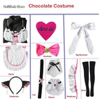 Vanilla Cosplay Costume In Stock Maid Dress Maid Outfit NEKOPARA Chocola Vanilla OVA Maid Game Uniform Cat Neko Girl Women - SS69