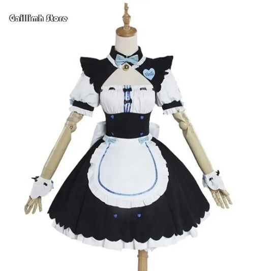 Vanilla Cosplay Costume In Stock Maid Dress Maid Outfit NEKOPARA Chocola Vanilla OVA Maid Game Uniform Cat Neko Girl Women - SS69