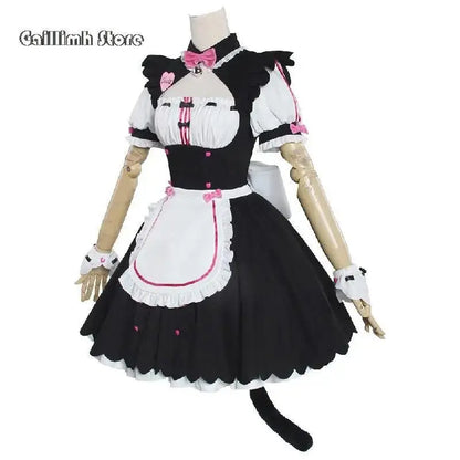 Vanilla Cosplay Costume In Stock Maid Dress Maid Outfit NEKOPARA Chocola Vanilla OVA Maid Game Uniform Cat Neko Girl Women - SS69