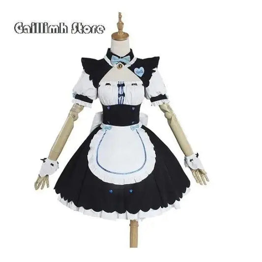Vanilla Cosplay Costume In Stock Maid Dress Maid Outfit NEKOPARA Chocola Vanilla OVA Maid Game Uniform Cat Neko Girl Women - SS69