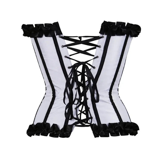 Vintage Corset Top Gothic Corset Steampunk Bustier Lace Up Corsage Bow Boned Corset Lingerie Carnival Holiday Party Club Costume SS69