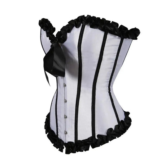 Vintage Corset Top Gothic Corset Steampunk Bustier Lace Up Corsage Bow Boned Corset Lingerie Carnival Holiday Party Club Costume SS69