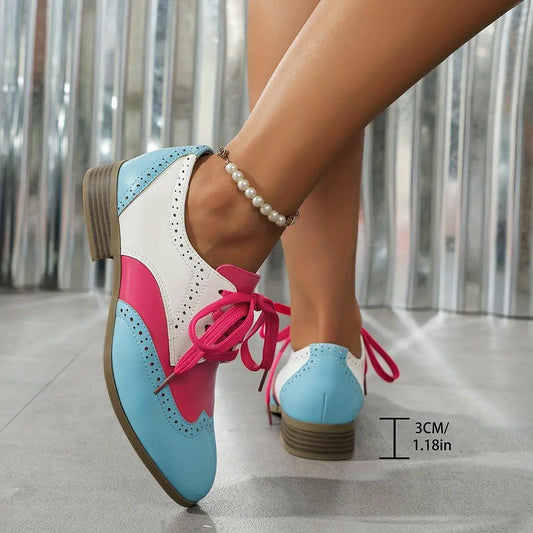 Vintage Style Lace-Up Oxford Ankle Booties SS69