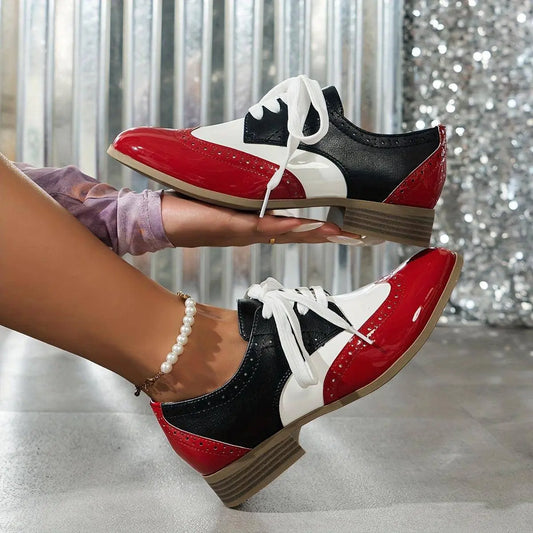 Vintage Style Lace-Up Oxford Ankle Booties SS69