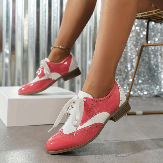 Vintage Style Lace-Up Oxford Ankle Booties SS69