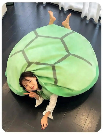 Wearable Turtle Shell Plush Pillows Stuffed Soft Tortoise Turtle Shell Stuffed Animal Costume Plush Dress Up Cushion Funny Toy SS69