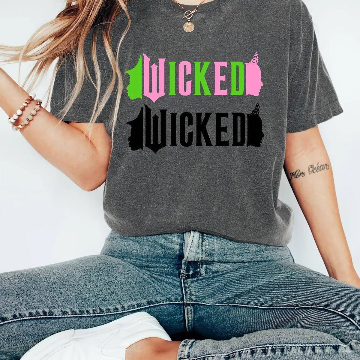 Wicked Movie-Inspired Women's T-Shirt - Casual Crew Neck, Short Sleeve, Breathable Polyester Blend, Machine Washable - Perfect for Spring & Summer SS69