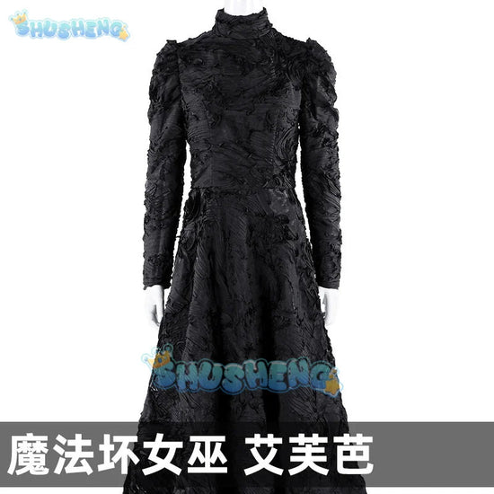 Wicked Witch Elphaba Cosplay Costume Uniform Halloween Carnival Party Christmas Play Role Clothes Clothing for Women Shusheng SS69