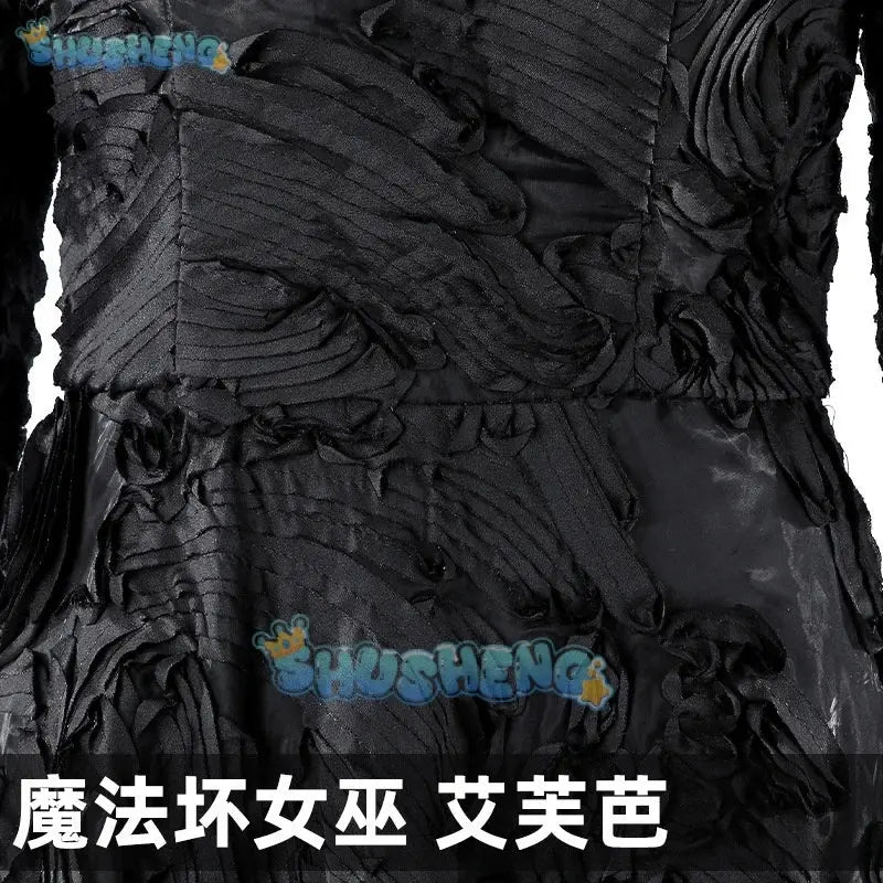 Wicked Witch Elphaba Cosplay Costume Uniform Halloween Carnival Party Christmas Play Role Clothes Clothing for Women Shusheng SS69