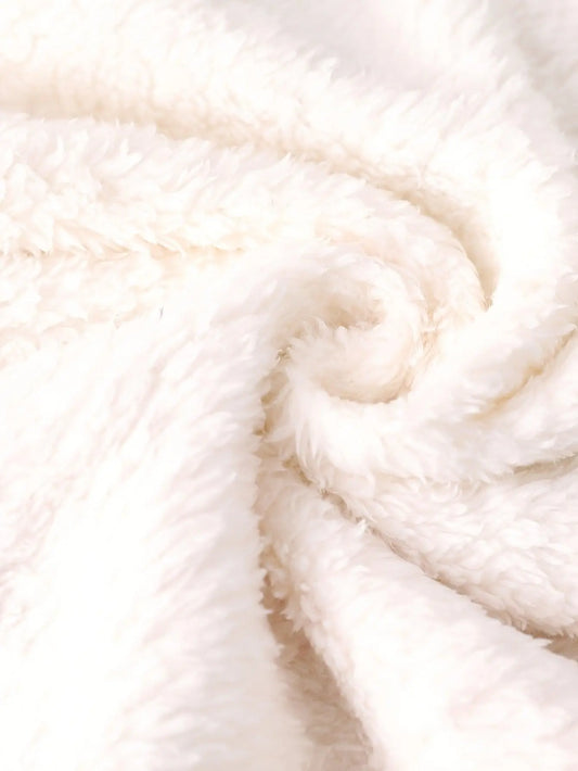 Winter Girls Graffiti Allover Pattern Thermal Hooded Coat - Thick Plush Lined Long Hooded Outerwear SS69