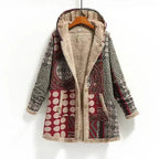 Women Cotton Winter Coat 2025 New Warm Velvet Wadded Parkas Long Sleeve Zipper Hooded Jacket Female Outerwear 4XL SS69