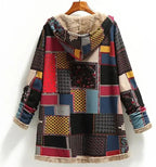 Women Cotton Winter Coat 2025 New Warm Velvet Wadded Parkas Long Sleeve Zipper Hooded Jacket Female Outerwear 4XL SS69