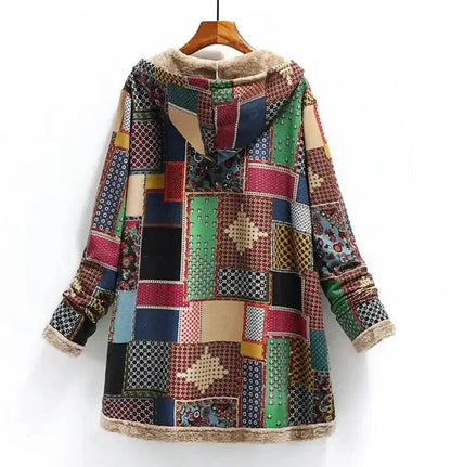 Women Cotton Winter Coat 2025 New Warm Velvet Wadded Parkas Long Sleeve Zipper Hooded Jacket Female Outerwear 4XL SS69