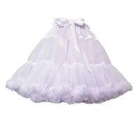 Women Fluffy Bubble Tutu Skirt White Ruffled Petticoat Girl Puffy Half Slip Prom Crinoline Underskirt colorful short under skirt - SS69
