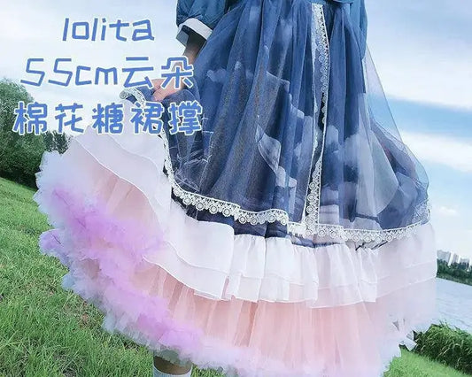 Women Fluffy Bubble Tutu Skirt White Ruffled Petticoat Girl Puffy Half Slip Prom Crinoline Underskirt colorful short under skirt - SS69