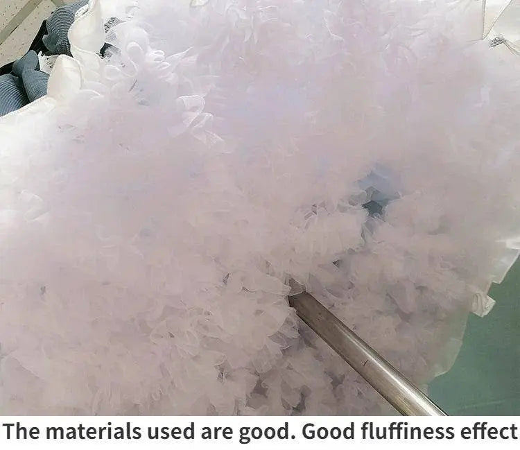Women Fluffy Bubble Tutu Skirt White Ruffled Petticoat Girl Puffy Half Slip Prom Crinoline Underskirt colorful short under skirt - SS69