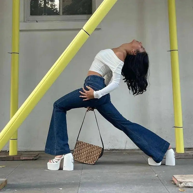 Women Off Shoulder Long Sleeve Slim Tops and Blouses Mesh Ruched Crop Tops Summer Autumn Y2K Sexy Elegant Shirts Female SS69