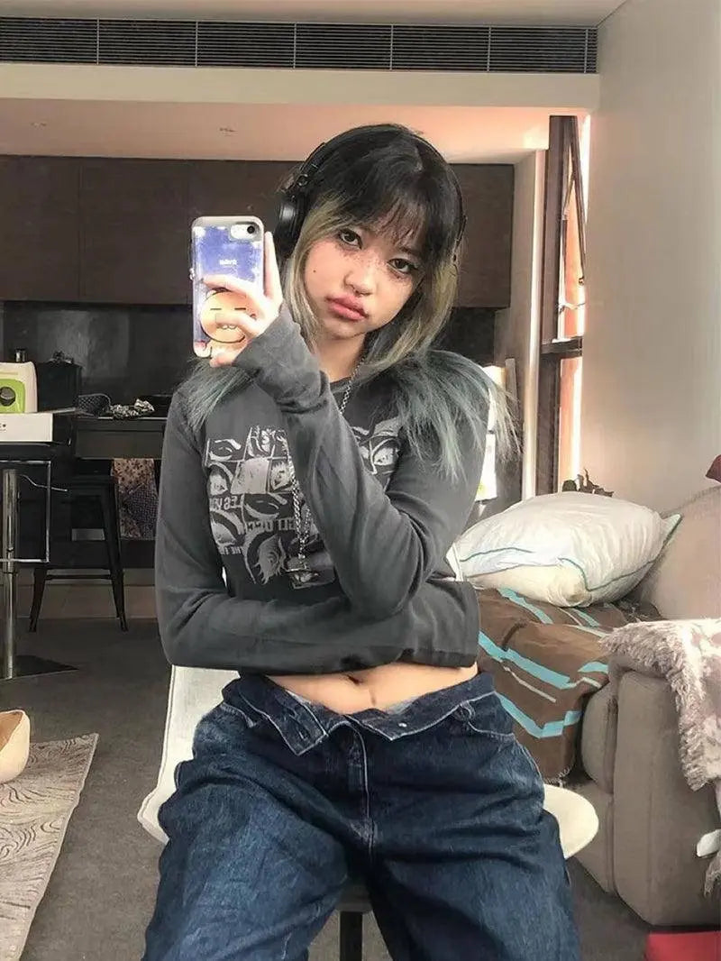 Women Retro Eyes T-Shirt - SS69