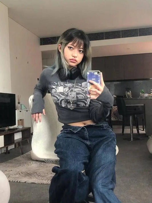 Women Retro Eyes T-Shirt - SS69