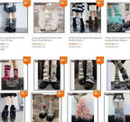Women Spice Girl Harajuku Punk Black furry gothic Lolita furry Leg Warmer Women Winter Warmer Foot Cover Y2K Girl Leg warmers SS69