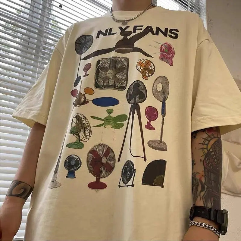 Women Vintage Fashion Streetwear Graphic T Shirt Only Fans Funny T-Shirts Short Sleeve Humor Tees Unisex Y2K Aesthetic Clothes - SS69