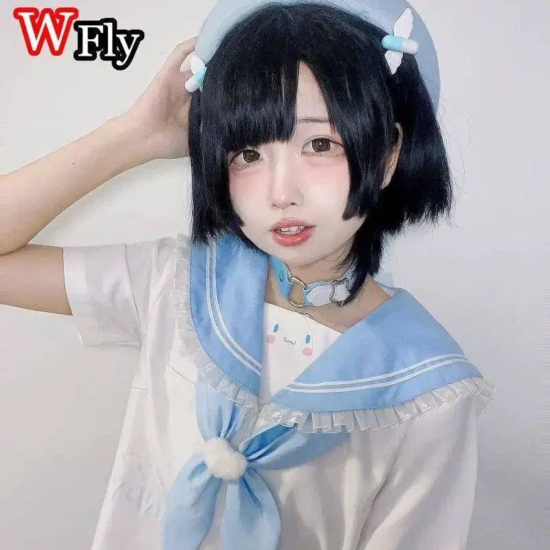 Women Y2k girl Harajuku Mine tie small pill hairpin Goth cute pair clip headwear Lolita cosplay props wing hairgrips SS69