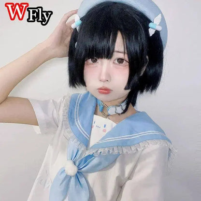 Women Y2k girl Harajuku Mine tie small pill hairpin Goth cute pair clip headwear Lolita cosplay props wing hairgrips SS69