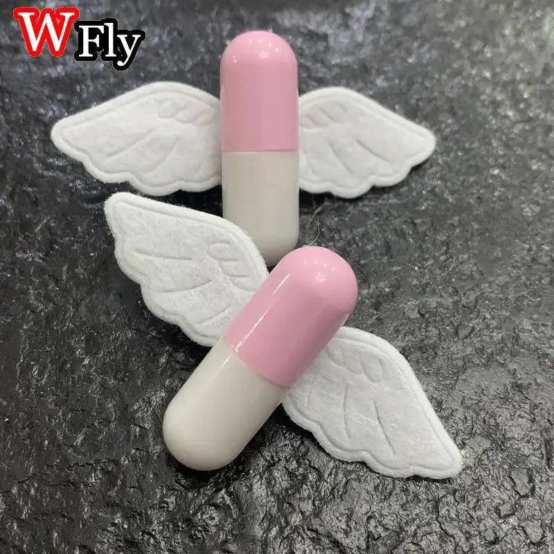 Women Y2k girl Harajuku Mine tie small pill hairpin Goth cute pair clip headwear Lolita cosplay props wing hairgrips SS69