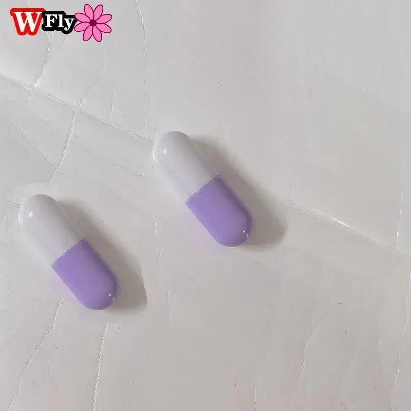 Women Y2k girl Harajuku Mine tie small pill hairpin Goth cute pair clip headwear Lolita cosplay props wing hairgrips SS69