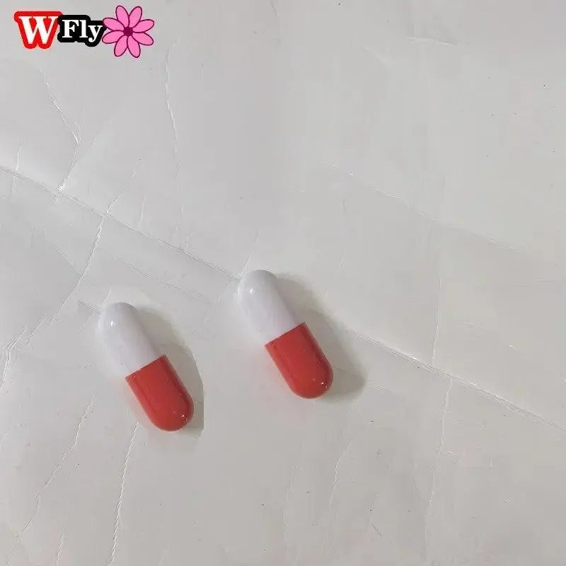 Women Y2k girl Harajuku Mine tie small pill hairpin Goth cute pair clip headwear Lolita cosplay props wing hairgrips SS69
