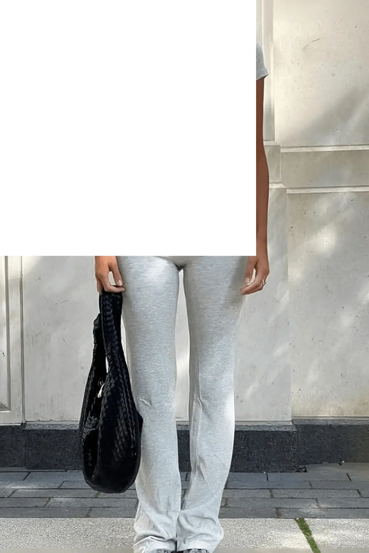 Women'S 2 Piece Lounge Outfits Slim Short Sleeve Tops Low Rise Flare Leggings Sets Yoga Sweatsuit - SS69