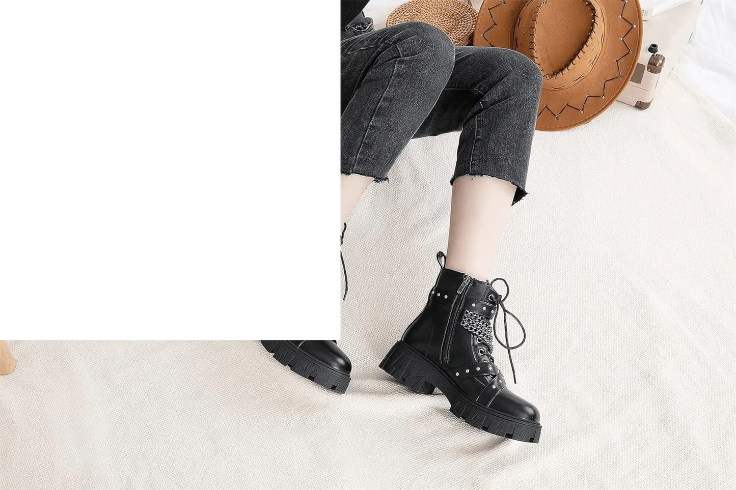 Women'S 9620 Chelsea Ankle Boots | Fashion Lug Sole Platform Elastic Slip-On Booties - SS69