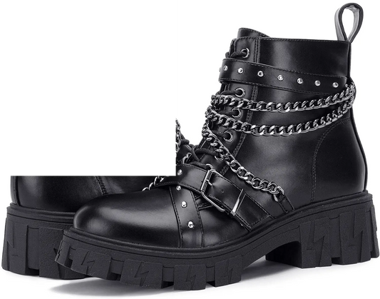 Women'S 9620 Chelsea Ankle Boots | Fashion Lug Sole Platform Elastic Slip-On Booties - SS69