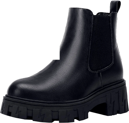 Women'S 9620 Chelsea Ankle Boots | Fashion Lug Sole Platform Elastic Slip-On Booties - SS69