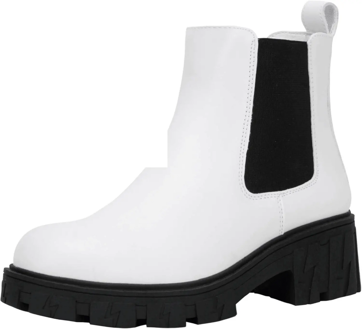 Women'S 9620 Chelsea Ankle Boots | Fashion Lug Sole Platform Elastic Slip-On Booties - SS69