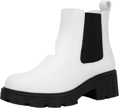 Women'S 9620 Chelsea Ankle Boots | Fashion Lug Sole Platform Elastic Slip-On Booties - SS69