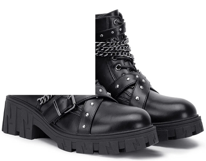 Women'S 9620 Chelsea Ankle Boots | Fashion Lug Sole Platform Elastic Slip-On Booties - SS69