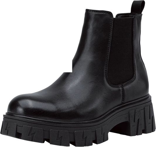 Women'S 9620 Chelsea Ankle Boots | Fashion Lug Sole Platform Elastic Slip-On Booties - SS69