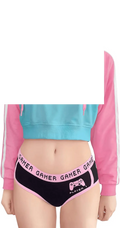 Women'S Bunnywatch Cosplay Gaming Casual Regular Fit Long Sleeve Drawstring Cropped Hoodie Sweater Pink - SS69