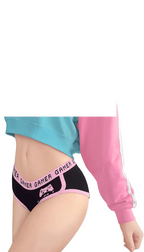 Women'S Bunnywatch Cosplay Gaming Casual Regular Fit Long Sleeve Drawstring Cropped Hoodie Sweater Pink - SS69