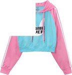 Women'S Bunnywatch Cosplay Gaming Casual Regular Fit Long Sleeve Drawstring Cropped Hoodie Sweater Pink - SS69