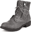Women'S Lace up Combat Boots Ankle Booties - SS69
