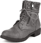 Women'S Lace up Combat Boots Ankle Booties - SS69